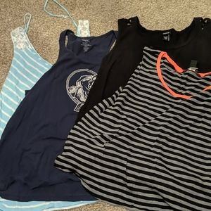 Various tank tops